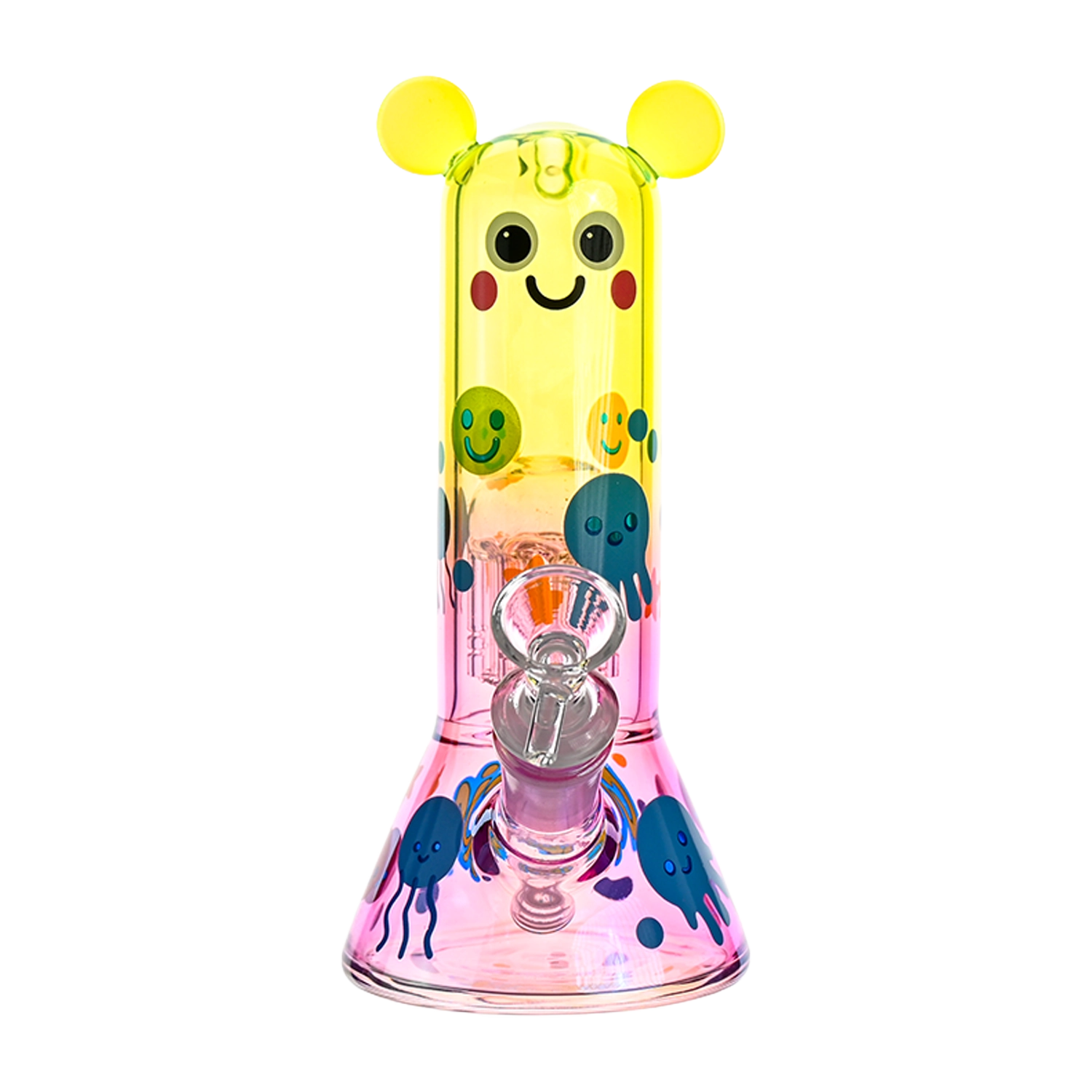 Croia Glass Cute Character Beaker Bong with Jellyfish Design | Croia Glass