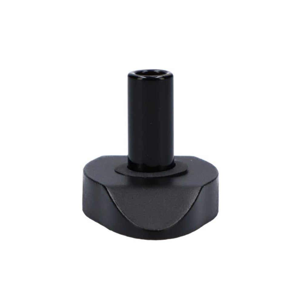 Famous X Valkyrie Vaporizer Glass Mouthpiece with Metal Base | Side View 2