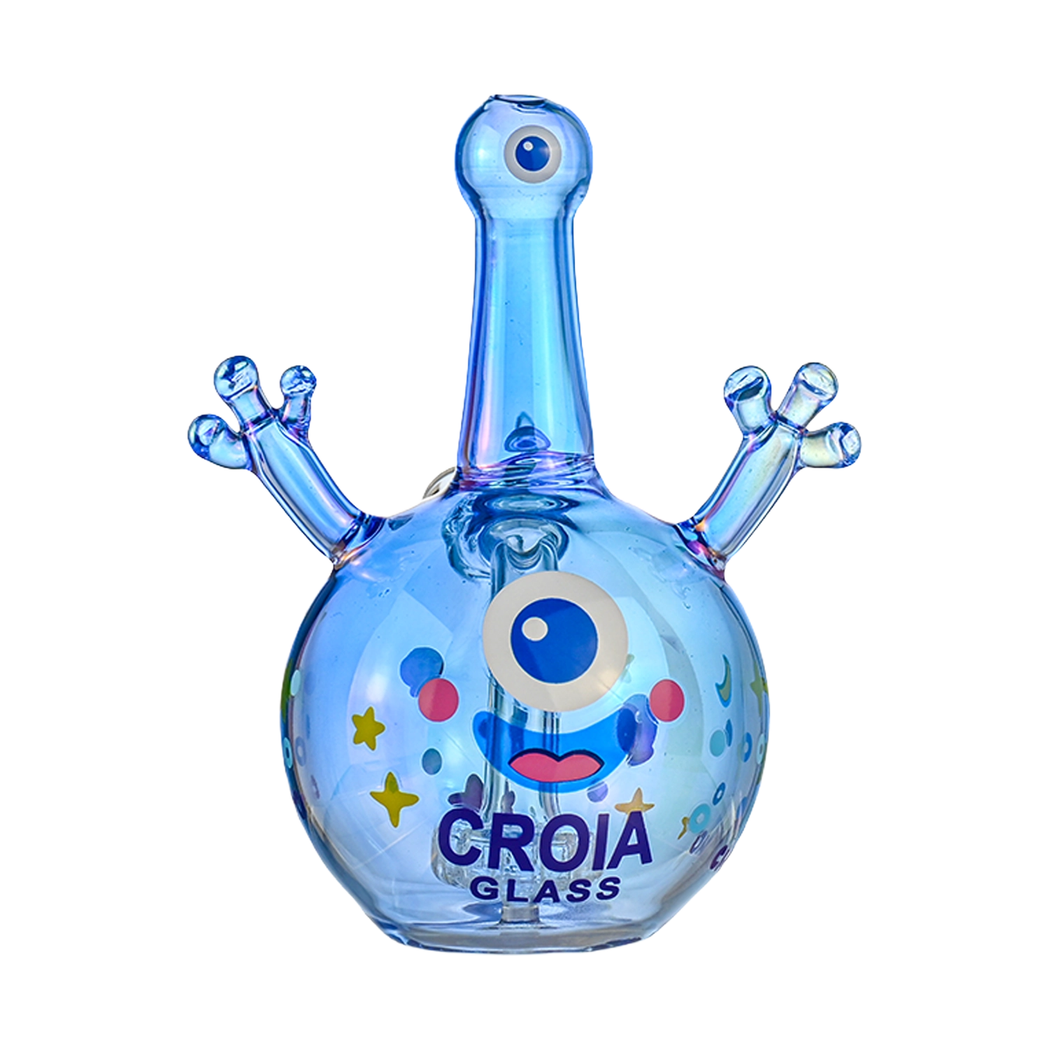 Croia Glass Cyclops Monster Mini Dab Rig with Showerhead Perc | Croia Glass