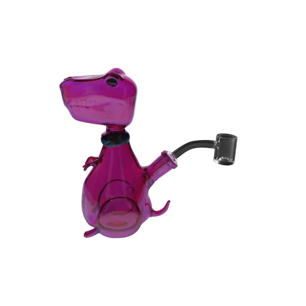 Daily High Club August 2023 Rave Dino Smoking Box | glass dino | with banger