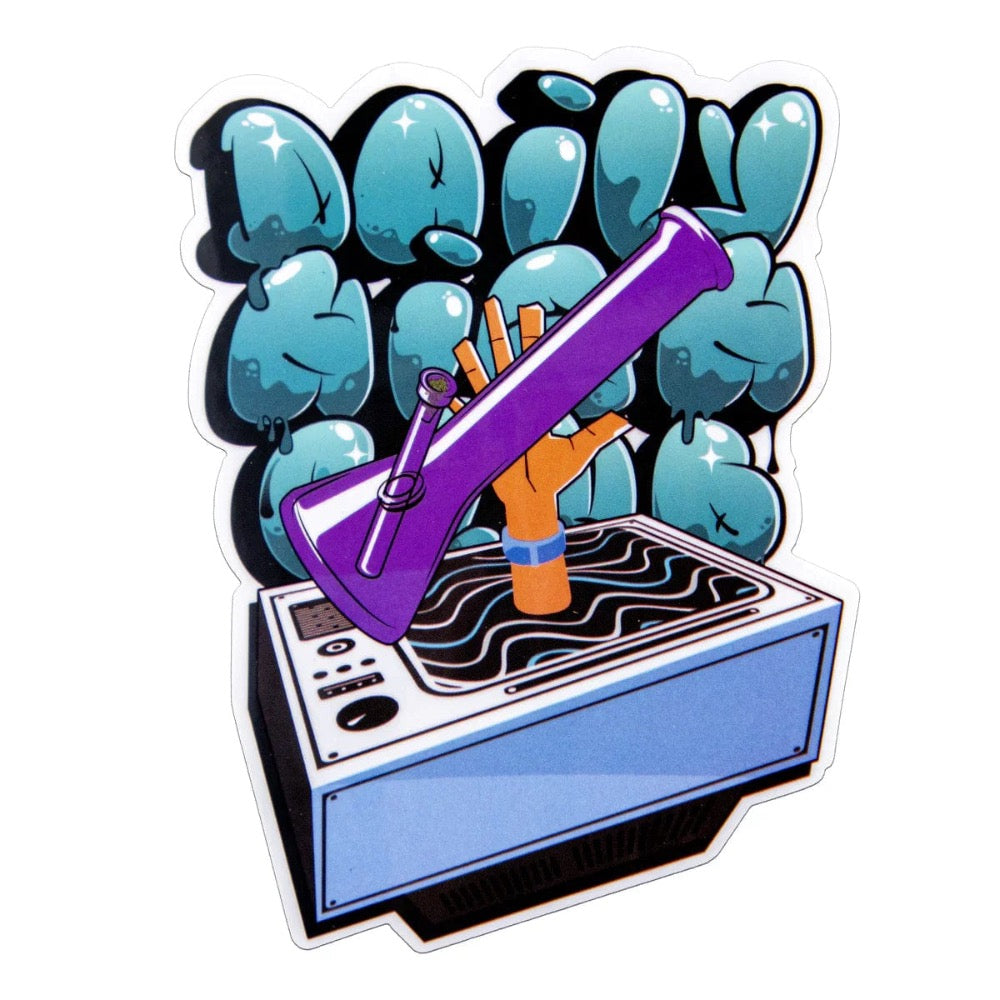 Daily High Club TV Smoking Box | sticker 2
