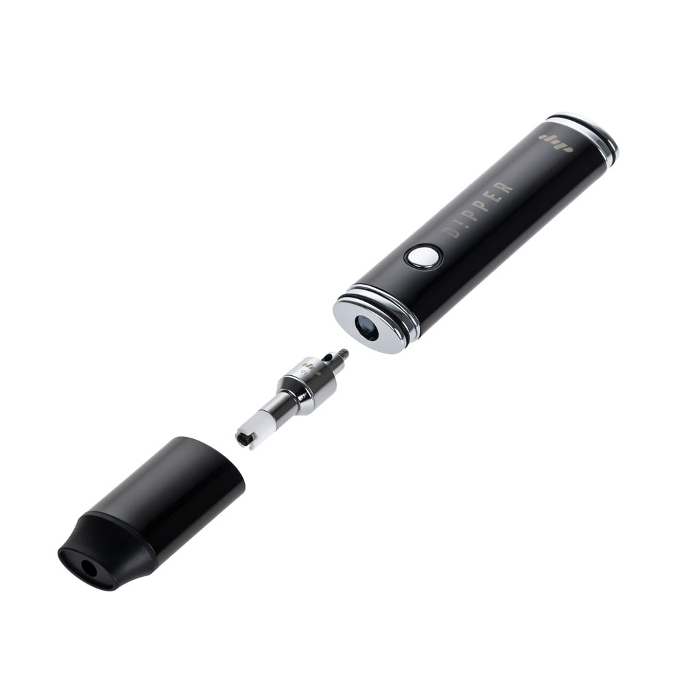 Dip Devices Dipstick Dipper Wax Vaporizer Pen | Charcoal - Disassembled