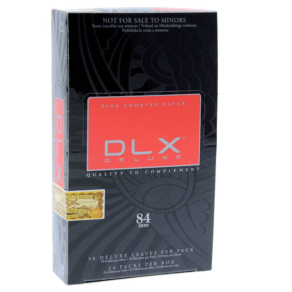 DLX - Deluxe 84mm Slow-Burn Rolling Papers - Box of 24 Packs - 2