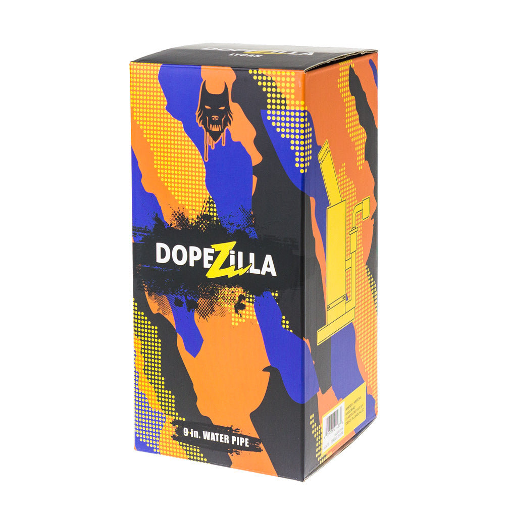 Dopezilla Glass Lycan Dab Rig | 9 Inches | Black | box