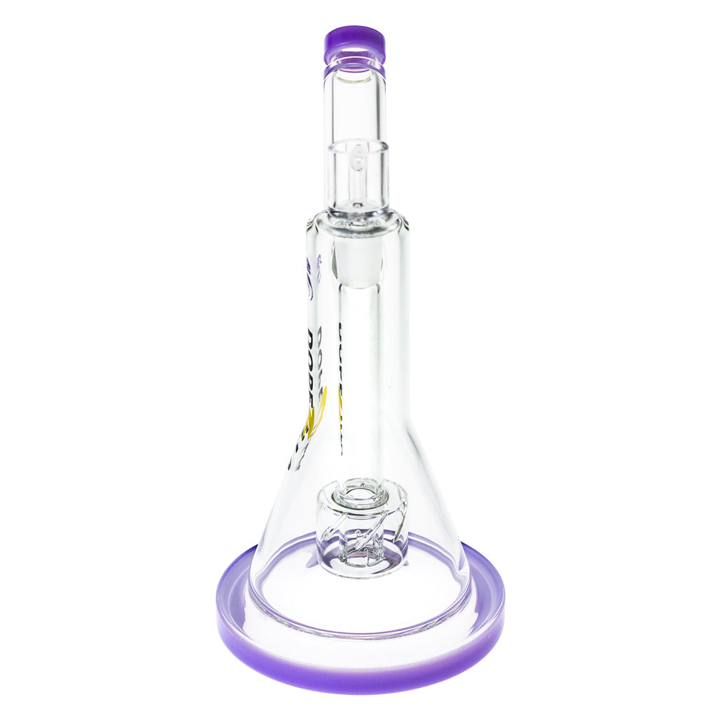 Dopezilla Glass Basilisk Dab Rig | 9 Inches | Milky Purple | Front view