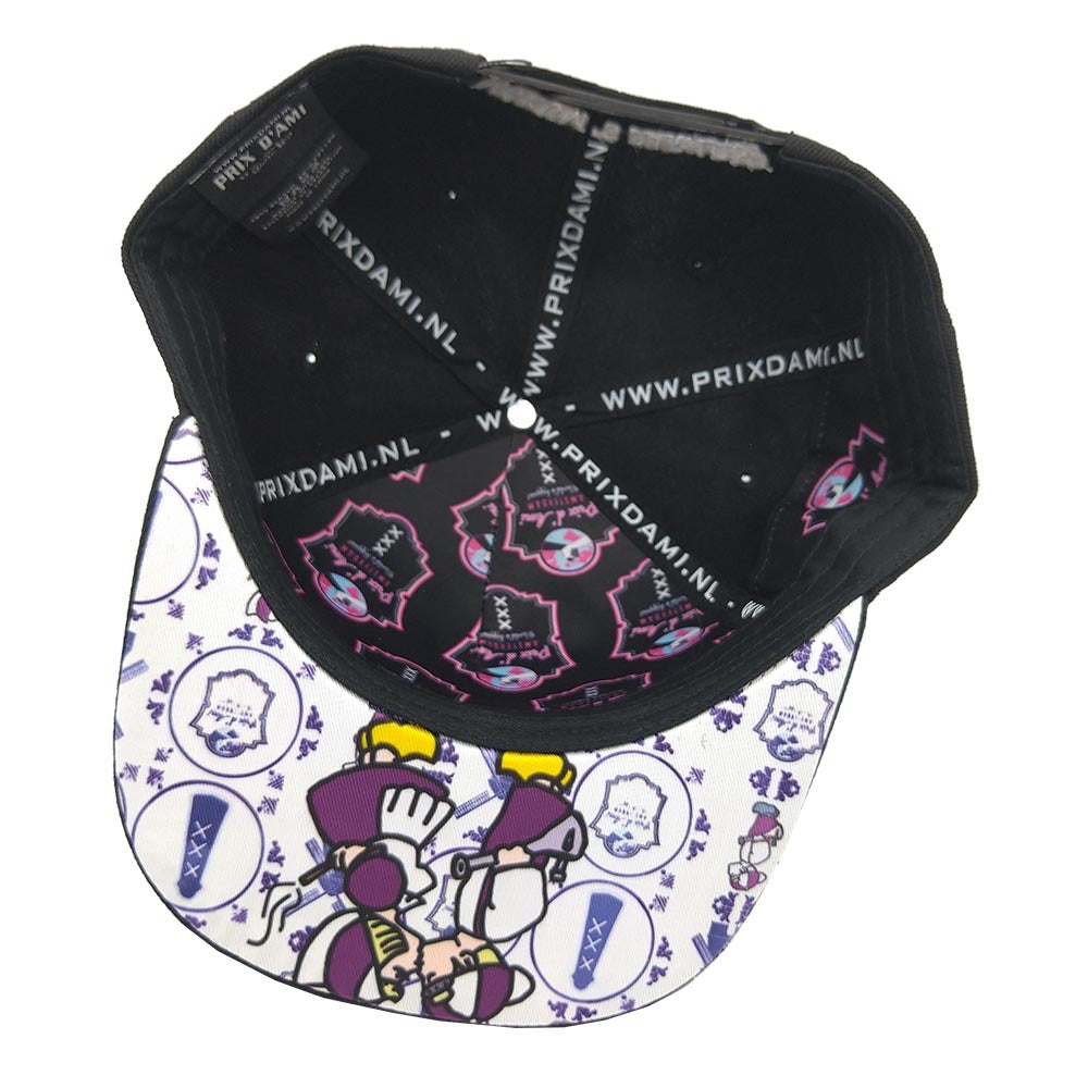 Lauren Rose x Prix D'Ami Dutch Tiles Snapback Hat | bottom view