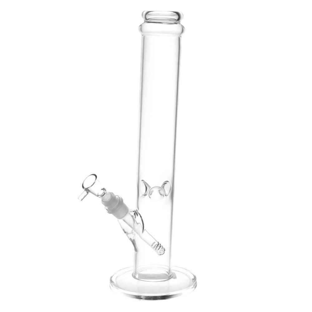 Effortless Straight Tube Glass Ice Bong