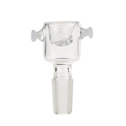 Glass Herb Bowl with Built-in Screen | Side View