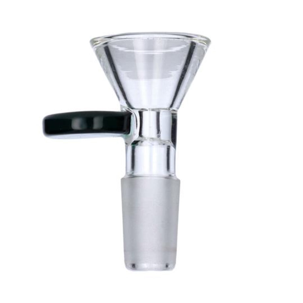 Glass Bowl With Handle | 14.5mm | Male Joint | Teal