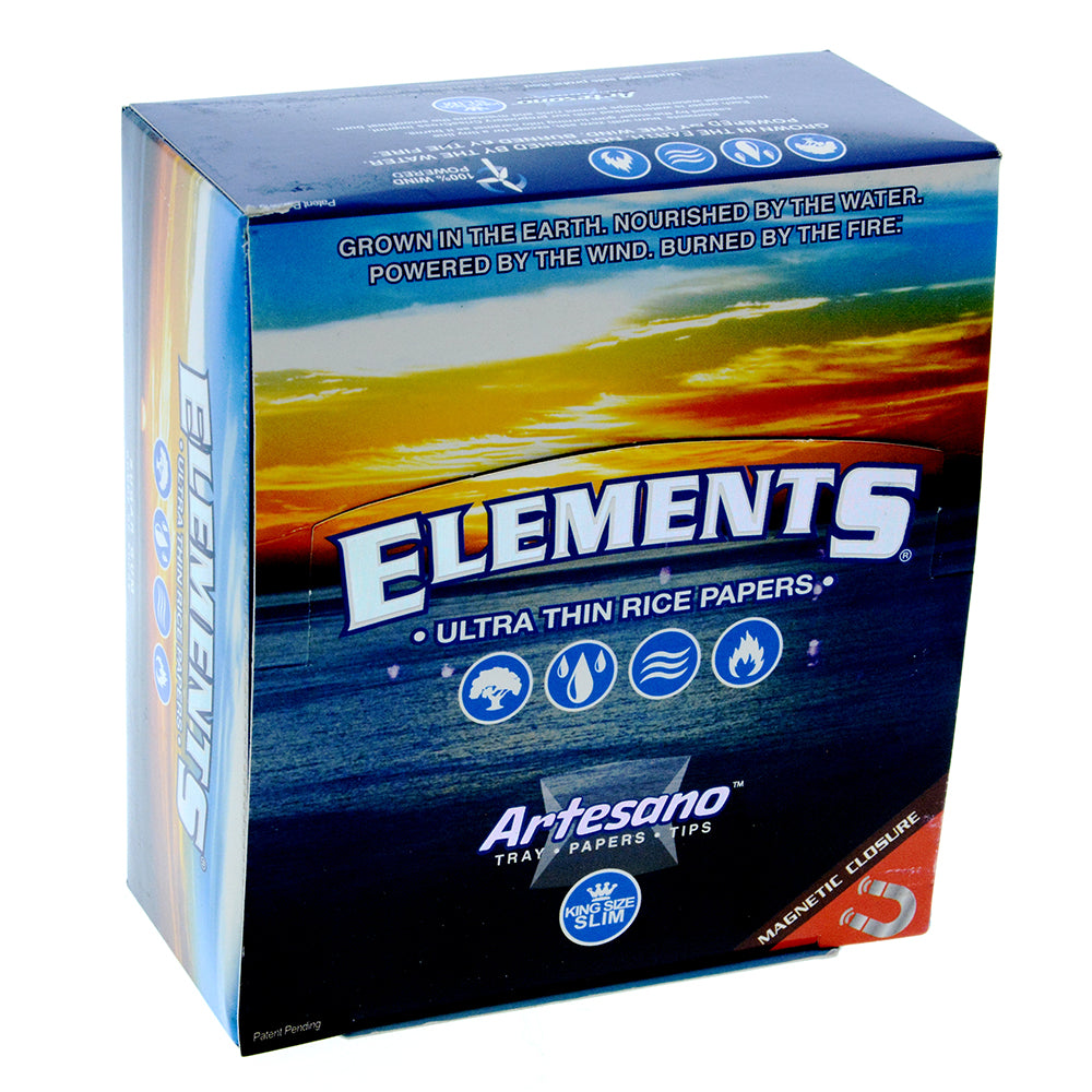 Elements - Artesano All-In-One King Size Slim Rolling Papers - Box of 15 Packs
