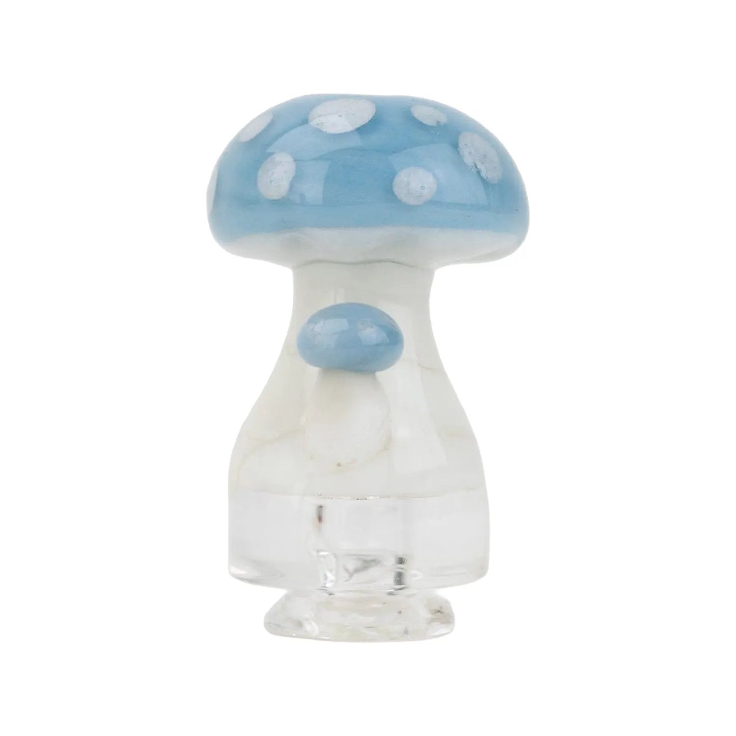 Empire Glassworks PuffCo Pivot Glass Mouthpiece - Blue Mushroom
