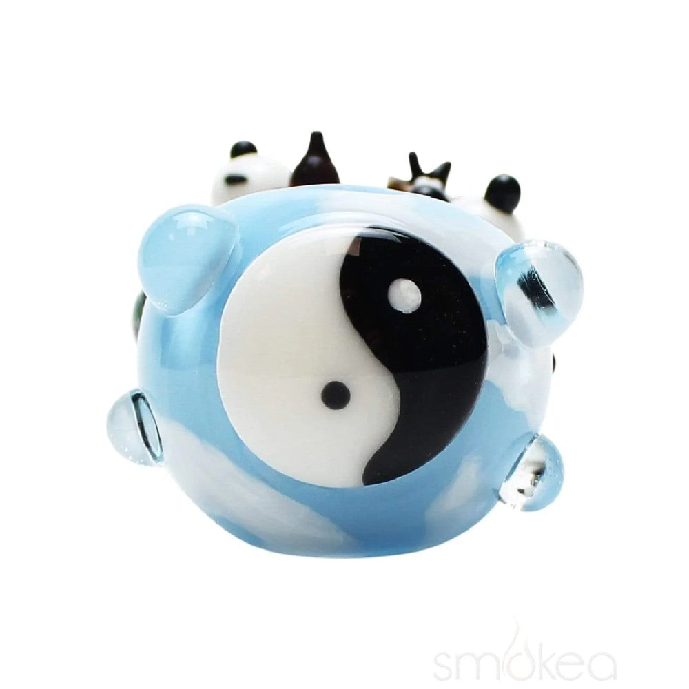 Empire Glassworks Climbing Pandas Spoon Pipe | front view
