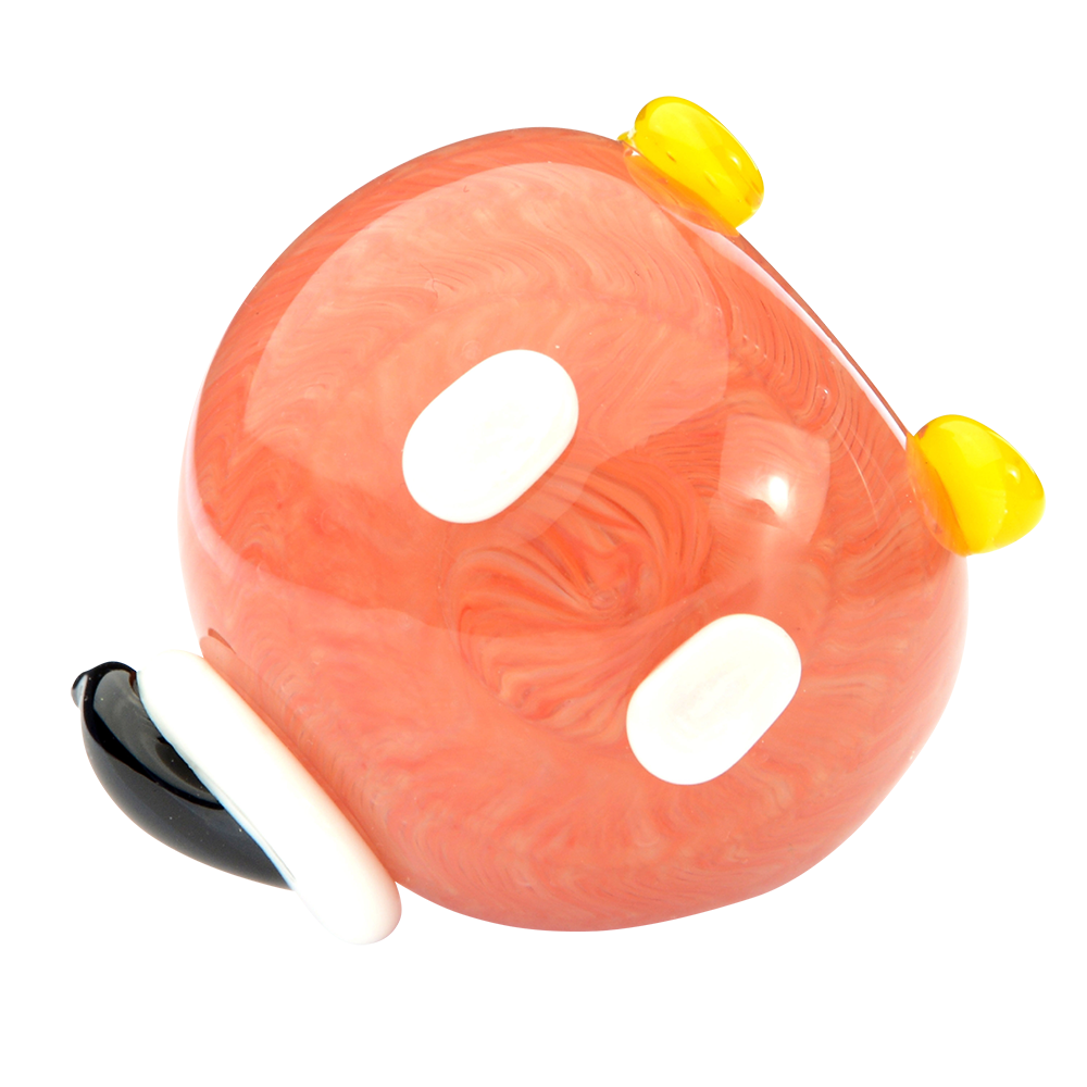 Empire Glassworks Bomber Spoon Pipe - Orange - Close up bowl