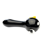 Empire Glassworks Bomber Spoon Pipe - Black - Side view 
