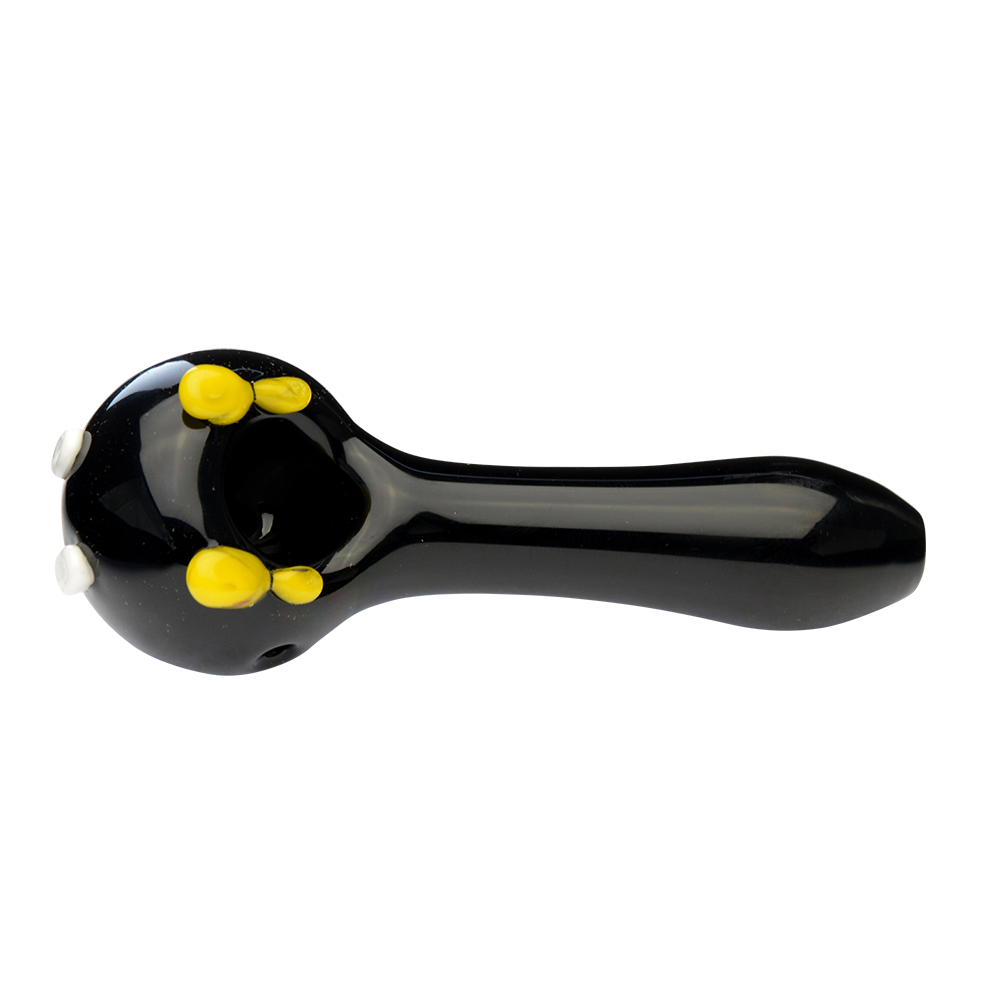 Empire Glassworks Bomber Spoon Pipe - Black - Top view 