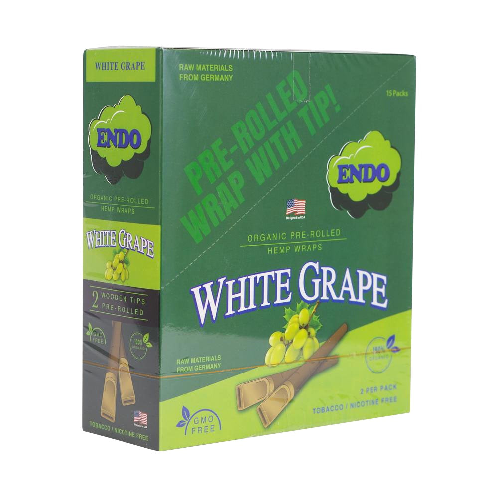 Endo Pre-Rolled Hemp Wraps - 15 Pack