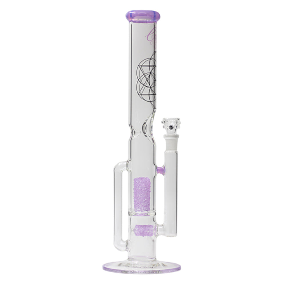 Envy Glass 17 Inch Straight Tube Bong with Dual Pop Rocks Perc