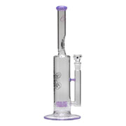 Envy Glass Stemline Bong with Pop Rocks Perc | 16 Inch | Purple Lollipop