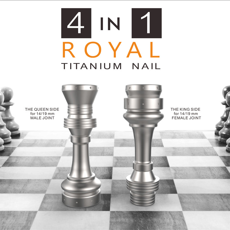 Royal Oil Pan Domeless Titanium Concentrate Nail 