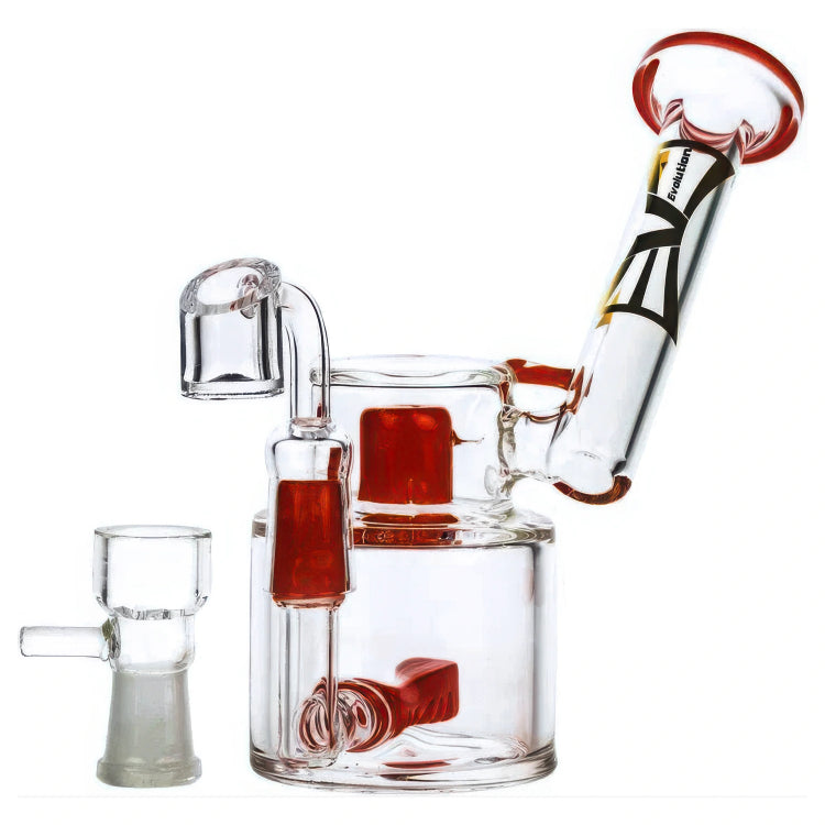 Evolution Discovery Dab Rig with 4-way Showerhead Perc | 9 Inch – Grasscity