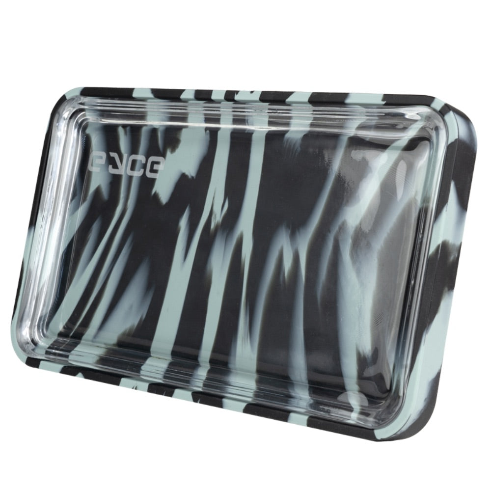 EYCE Silicone and Glass Rolling Tray | Black