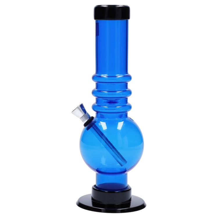 JM Plastics Bubble Base with Grip Acrylic Bong - 9 in.