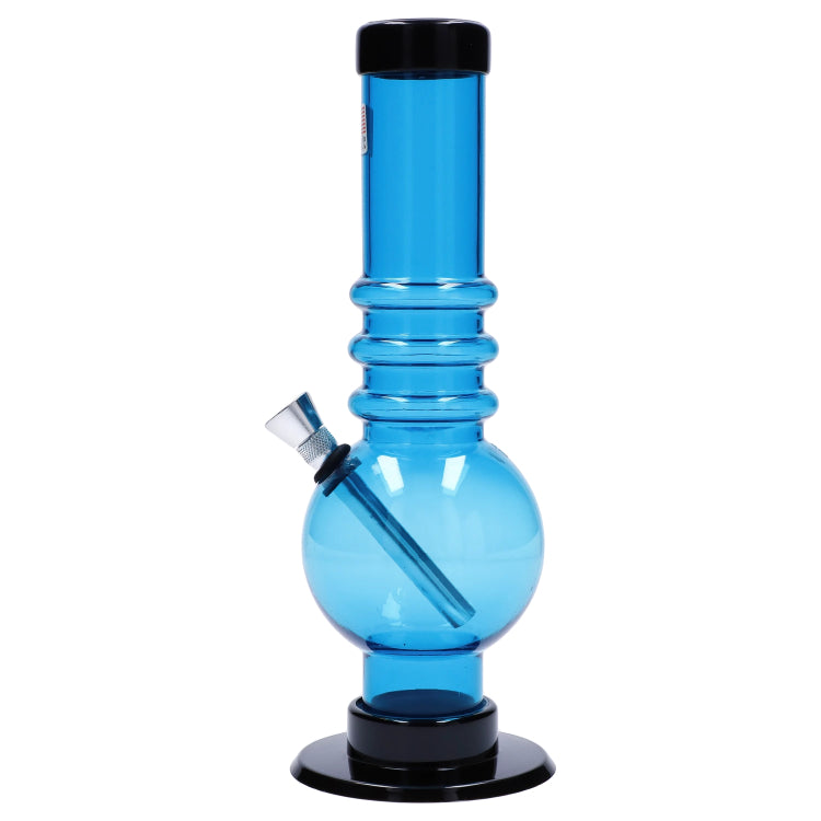 JM Plastics Bubble Base with Grip Acrylic Bong - 9 in.