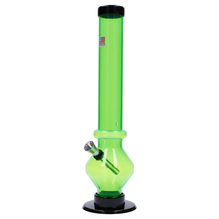 JM Plastics Diamond Base with Carb Hole Bong - 12 in.