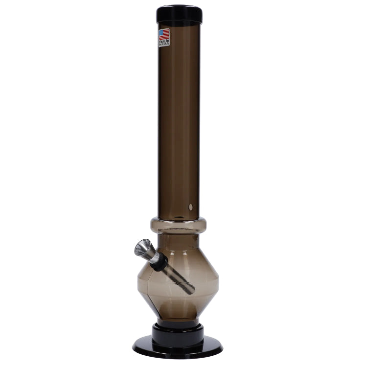 JM Plastics Diamond Base with Carb Hole Bong - 12 in.