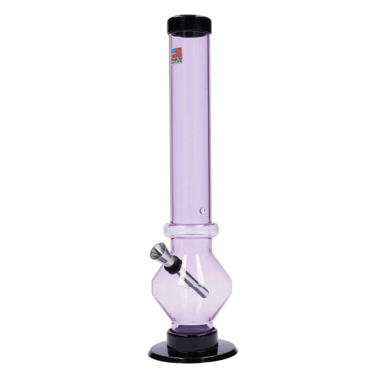 JM Plastics Diamond Base with Carb Hole Bong - 12 in.