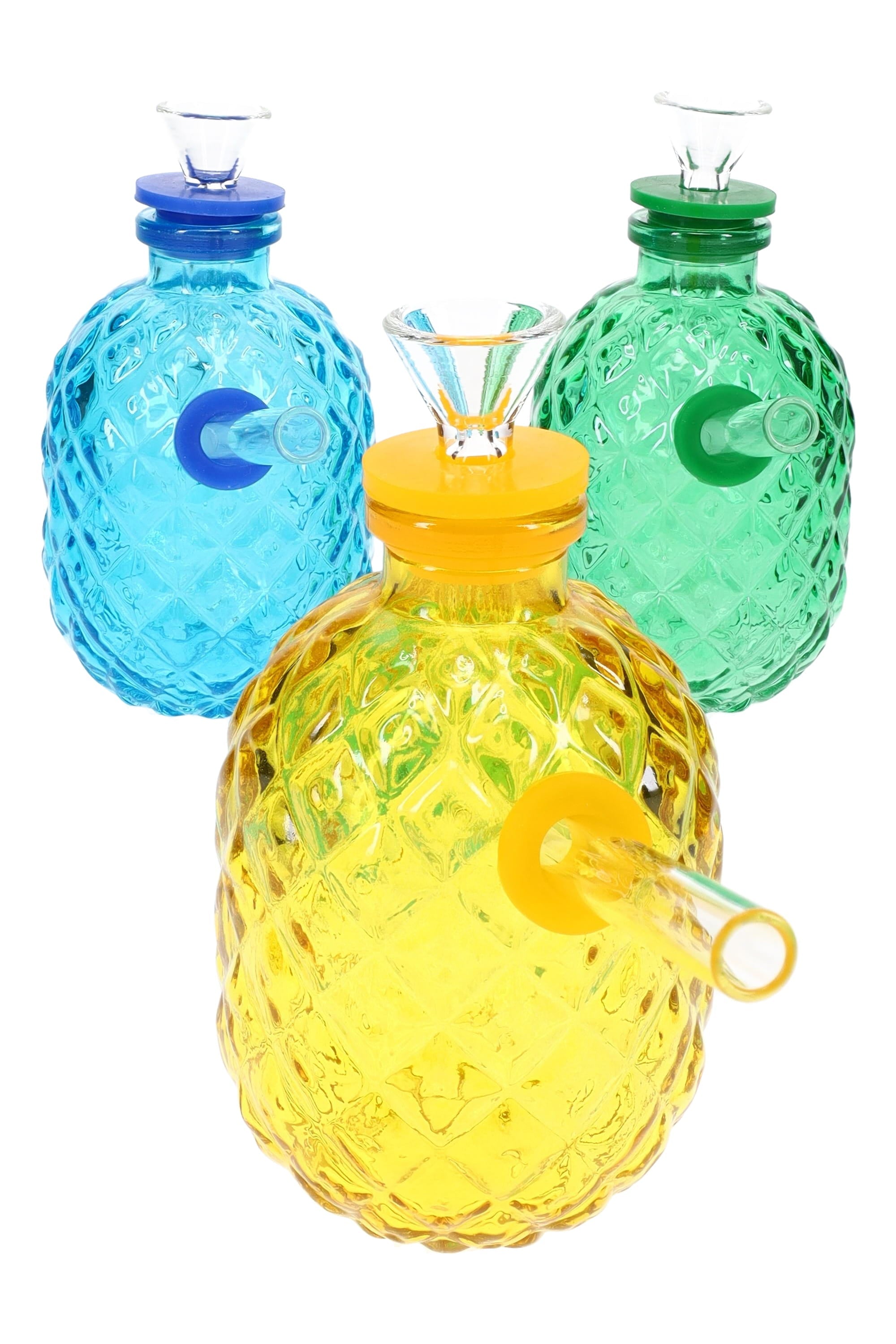 Primate Glass Pineapple Mini Bong “Tropical Sipper” – 4″