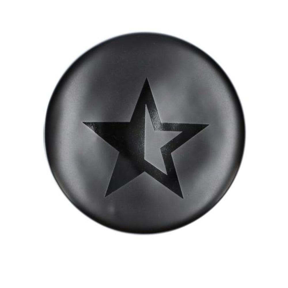 Famous X Ceramic Stash Jar With Lid | Black | top view lid