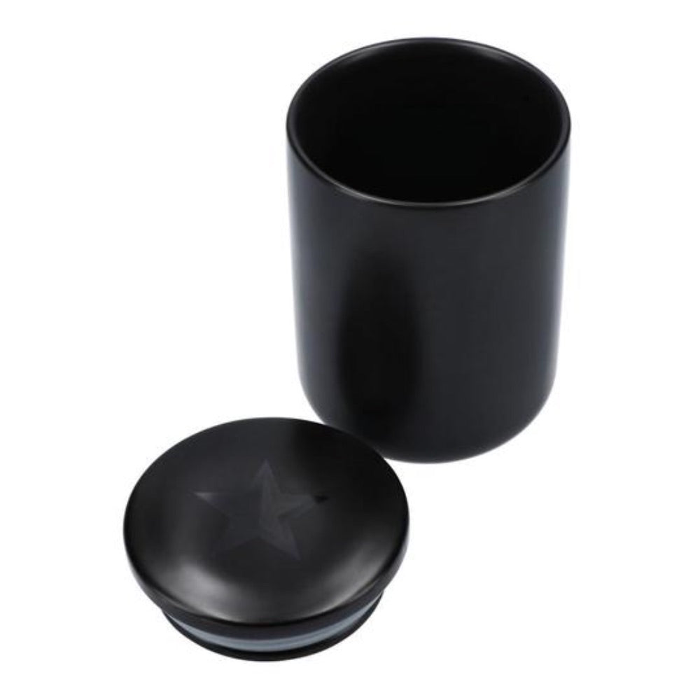 Famous X Ceramic Stash Jar With Lid | Black