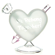 DHC Heart Traveler Bong | Side view 1
