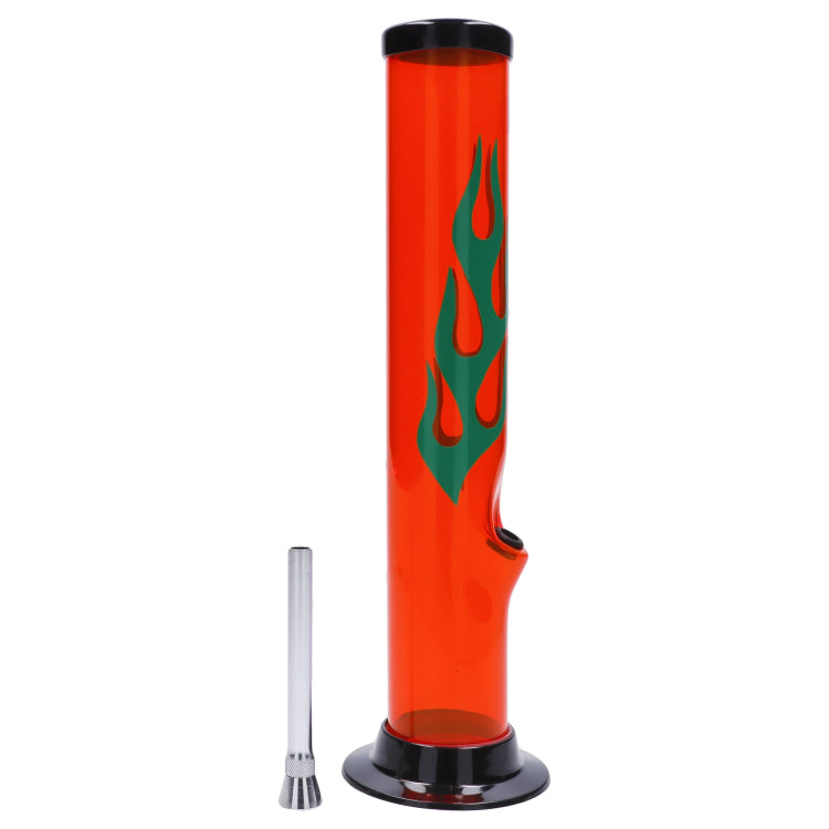 JM Plastics Flame Bubble Base Acrylic Bong - 12 in.