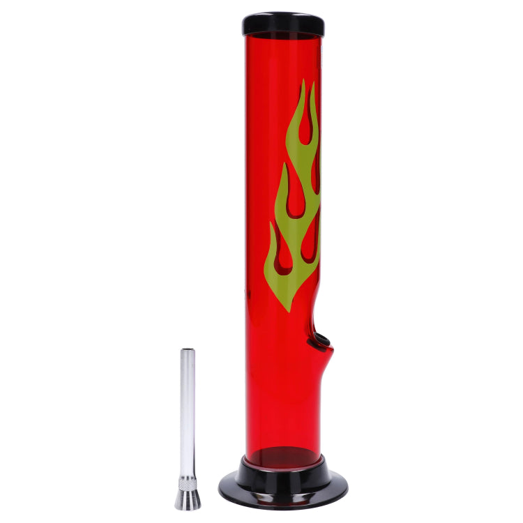 JM Plastics Flame Bubble Base Acrylic Bong - 12 in.