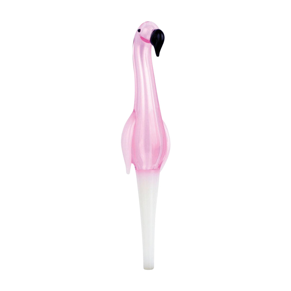Flamingo Glass Dab Straw Collector | Front View 1