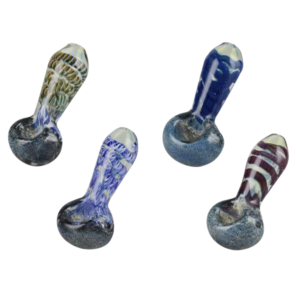 Frit & Cord Worked Spoon Hand Pipe | View 4