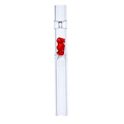 Glass One Hitter with Diamond Beads | Random | Red