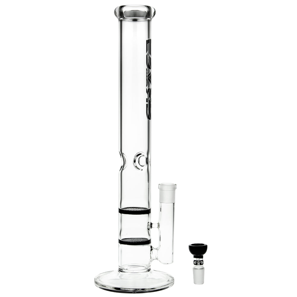 Grace Glass Cane GG Ice Bong | Black - Herb Bowl Included