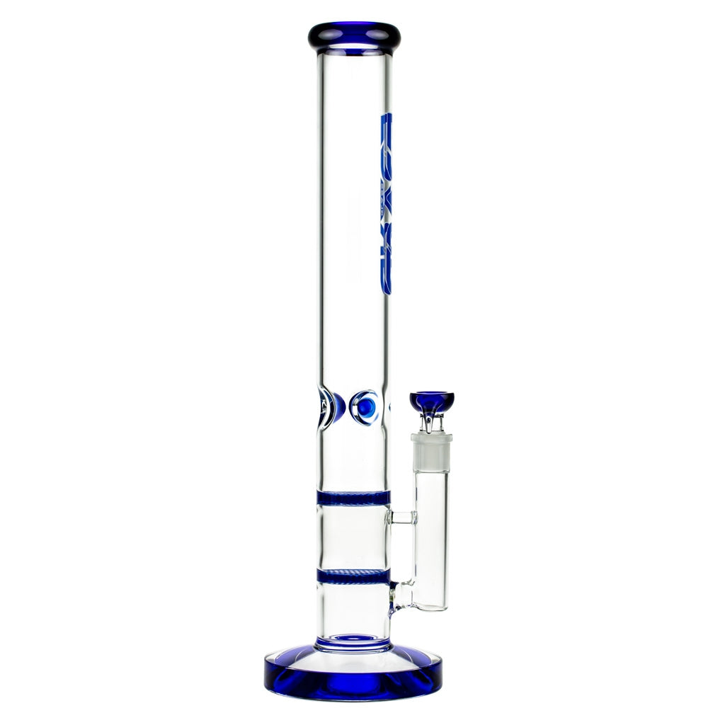 Grace Glass Cane GG Ice Bong | Blue - Side View 4