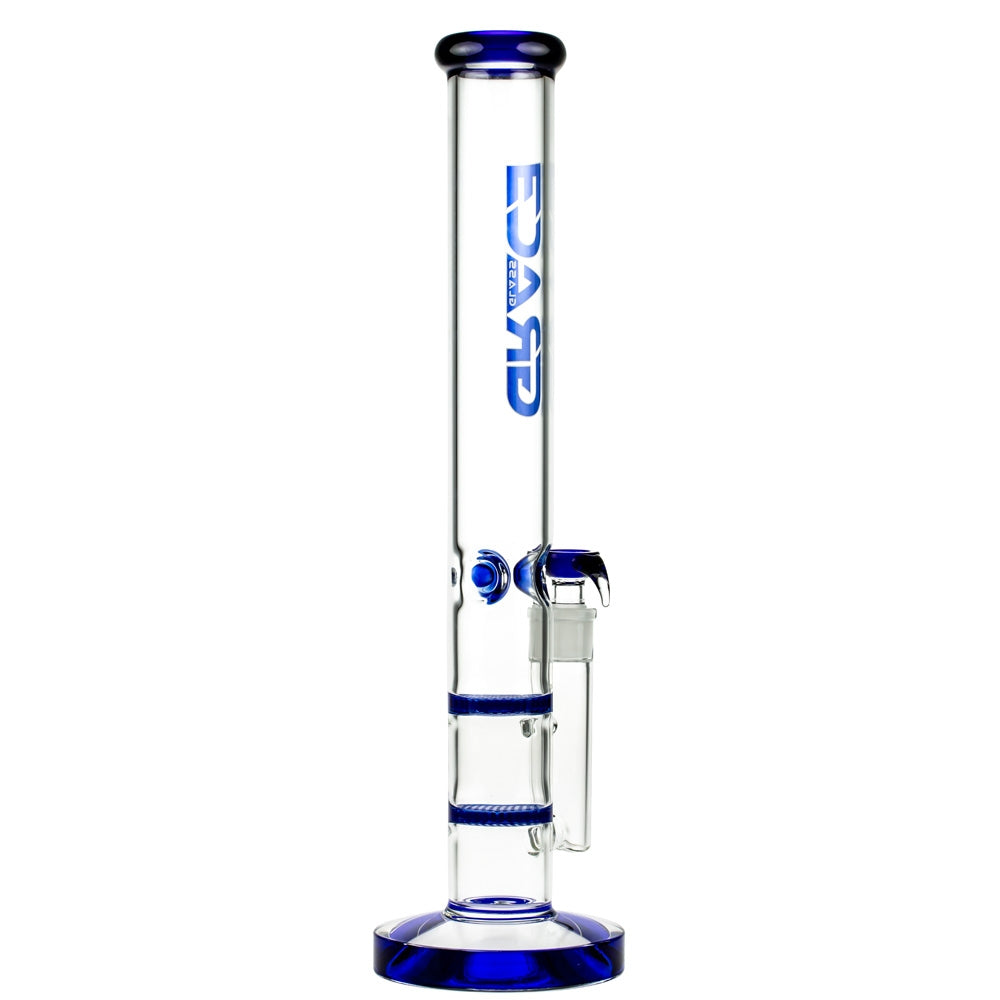 Grace Glass Cane GG Ice Bong | Blue - Side View 3