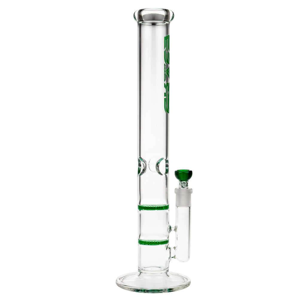 Grace Glass Cane GG Ice Bong | Green - Side View 6