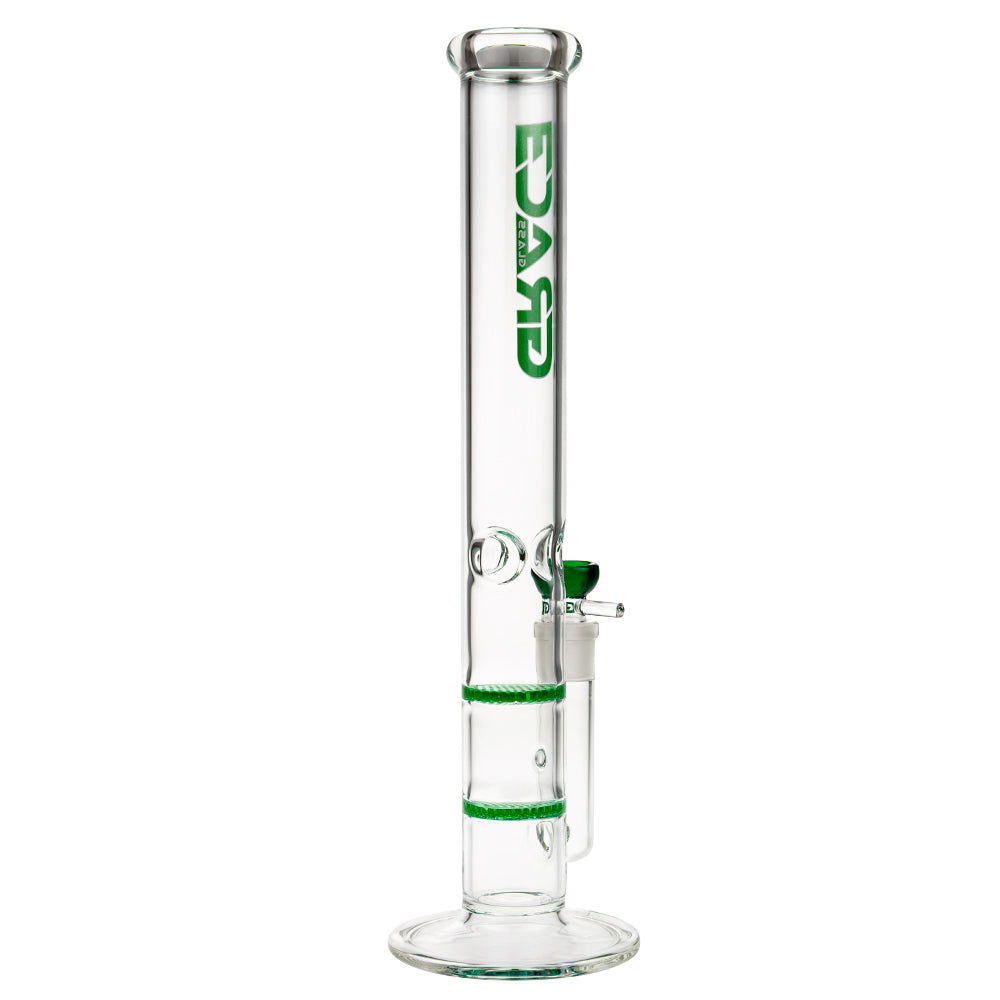 Grace Glass Cane GG Ice Bong | Green - Side View 5