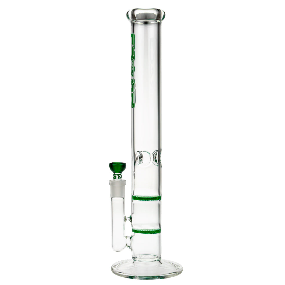 Grace Glass Cane GG Ice Bong | Green - Side View 3