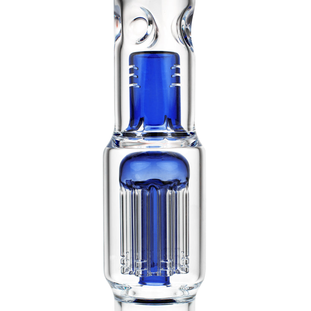 Grace Glass 8-arm Tree Perc Beaker Base Glass Ice Bong | Blue - 8-Arm Tree Perc and Splashguard