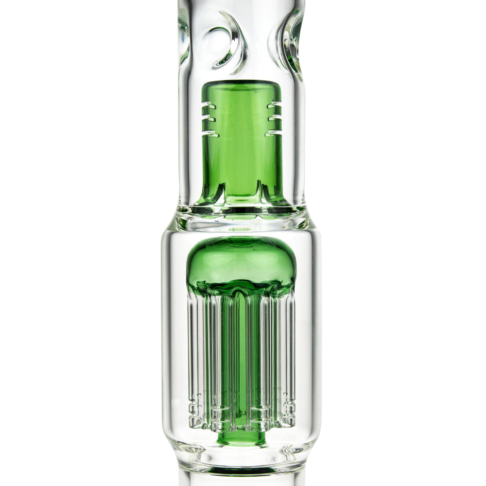 Grace Glass 8-arm Tree Perc Beaker Base Glass Bong | Green - 8-Arm Tree Perc and Splashguard 