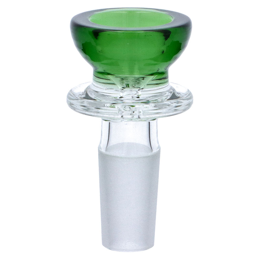 Glass Herb Bowl with Colored Top | Choice of 4 Colors | Green 
