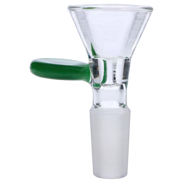 GC 14mm Male Funnel Bowl - Emerald Handle