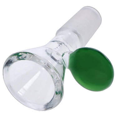 GC 14mm Male Funnel Bowl - Emerald Handle